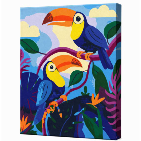 Soapta tropicelor,  30x40cm, pictura pe numere