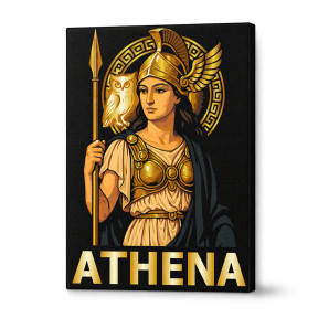 Athena, 30x40cm Black, pictura pe numere