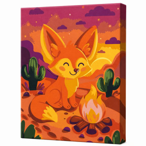 Путешествия лисенка, 30x40 см, картина по номерам