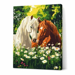 Linistea diminetii inflorite,  30x40cm, Pictura pe numere