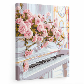 Pian romantic, 40x50cm, pictura pe numere
