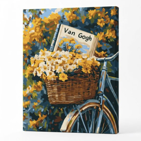 Bicicleta lui Van Gogh, 40x50cm , pictura pe numere