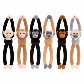 Мягкая игрушка KeelToys, Обезьяна со звуком, 47 см, в ассорти