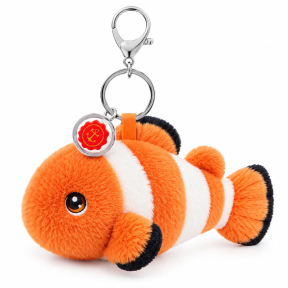 Мягкая игрушка-брелок KeelToys, Морской мир, Рыба-клоун