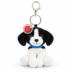 Jucarie moale breloc Catei si pisoi Border Collie