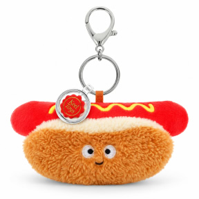 Jucarie moale breloc Snack-uri Hot dog