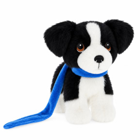 Мягкая игрушка KeelToys, Щенки на поводке, 14 см, Бордер-колли