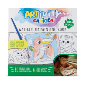 Carte de acuarelă pentru creativitate Carioca ARTiviti „Animale”