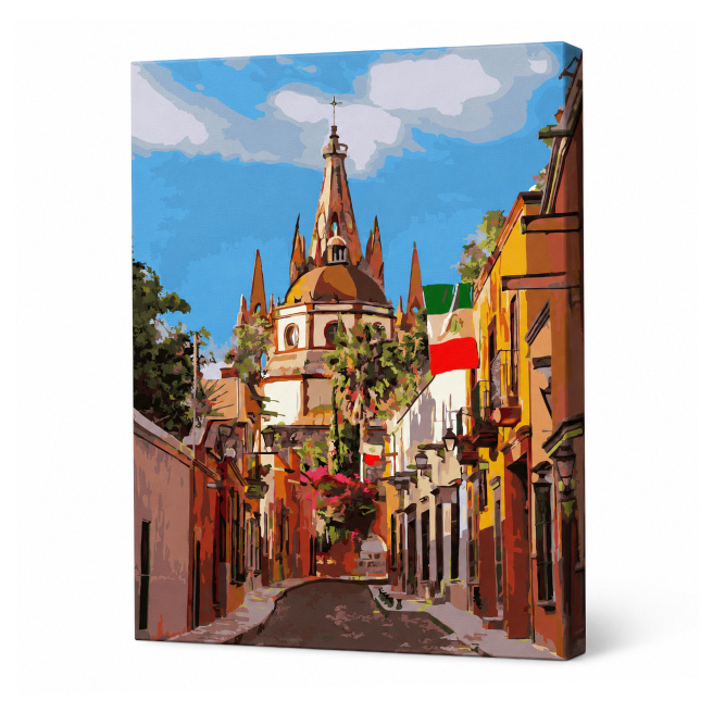 San Miguel de Allende, 40x50 cm, pictură pe numere