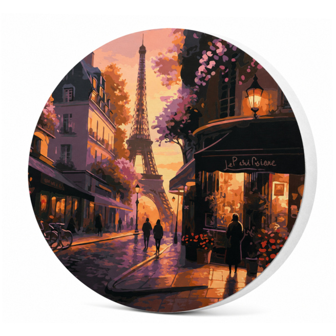 Paris după colț, d40, pictură pe numere rotundă