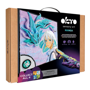 Tablou cu plastilină ușoară Okto, 29×29 сm, Manga "Aer"