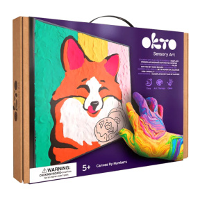 Tablou cu plastilină ușoară Okto, 29×29 сm, Vulpe