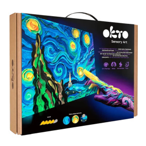 Tablou 3D cu plastilină ușoară Okto, 30×40 сm, Noapte înstelată