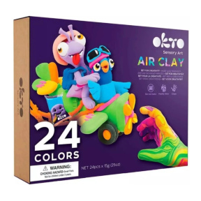 Set de plastilină ușoară Okto 24 culori
