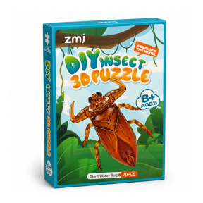 Puzzle 3D „Insectă” – Gândac de apă gigant, 70 de piese