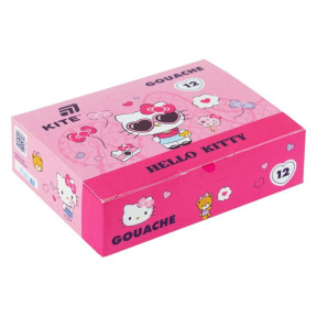Гуашь, 12 цветов, Kite, Hello Kitty, 20 мл