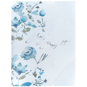 Mapa A4+ cu elastic Axent Flower Symphony-1