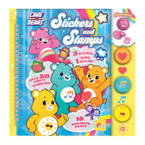 Набор для творчества Скетчбук Care Bears со стикерами и штампами