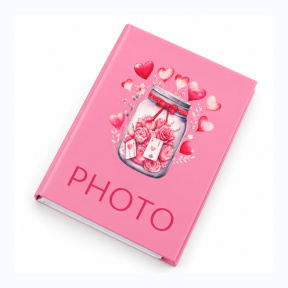 Album foto Photo, 100 foto, 17x13 cm, roz