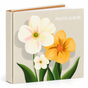 Album foto Plant Art, 100 foto, 23х22 cm, flori albe si galbene