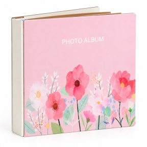 Album foto Plant Art, 100 foto, 23х22 cm, flori roz