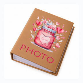 Album foto Photo, 100 foto, 17x13 cm, maro