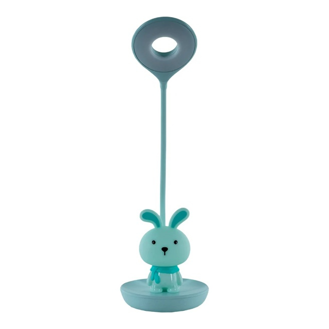 Lampa de birou KITE LED cu acumulator Bunny, verde