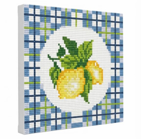 Лимонная композиция, 20x20 см, Алмазная мозаика
