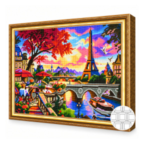 Paris de poveste, 40x50 cm, mozaic cu diamante pătrate