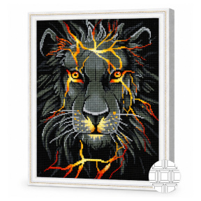 Fisuri aurii, 40x50 cm, mozaic cu diamante pătrate