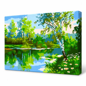 Летний день,  20x30 см, Картина по номерам