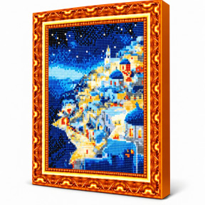 Ночной Санторини, 30x40 см, Алмазная мозаика