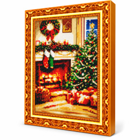 Новогодний уют, 30x40 см, Алмазная мозаика