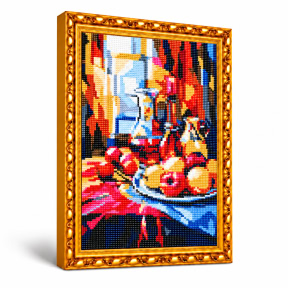 Графичный натюрморт, 30x40 см, Алмазная мозаика
