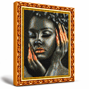Золотые детали, 30x40 см, Алмазная мозаика