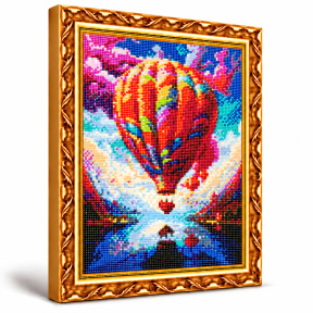 Glob magic, 30x40 cm, Mozaic cu diamante