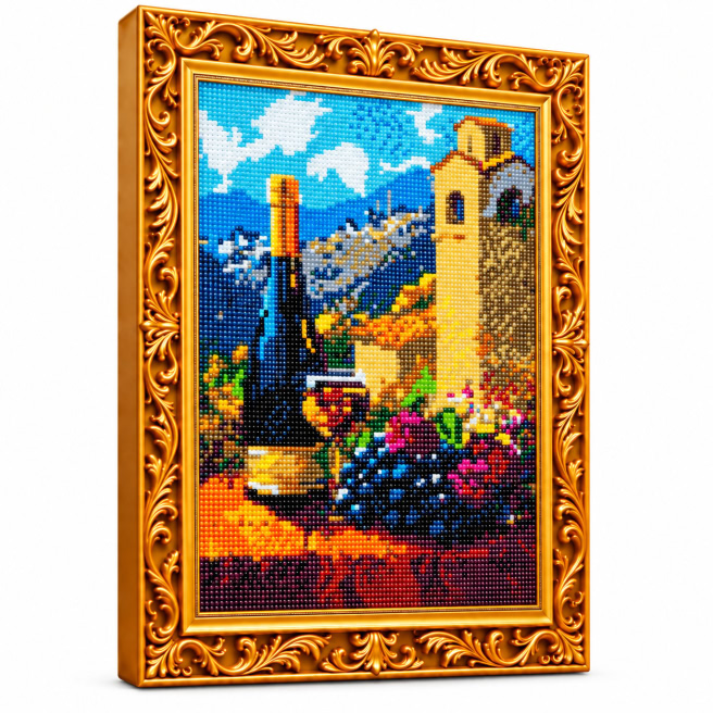 Vin in Toscana, 30x40 cm, Mozaic cu diamante