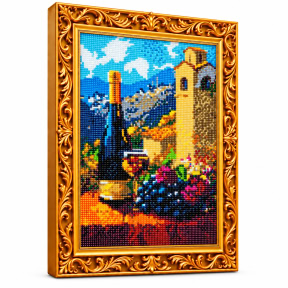 Вино в Тоскане, 30x40 см, Алмазная мозаика