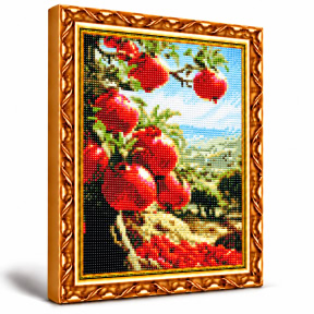 Rodii coapte,  30x40 cm, Mozaic cu diamante