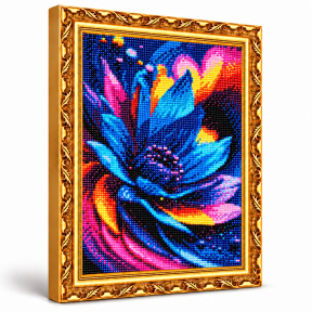 Petale multicolore, 30x40 cm, Mozaic cu diamante