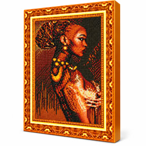 Africana luxoasa, 30x40 cm, Mozaic cu diamante