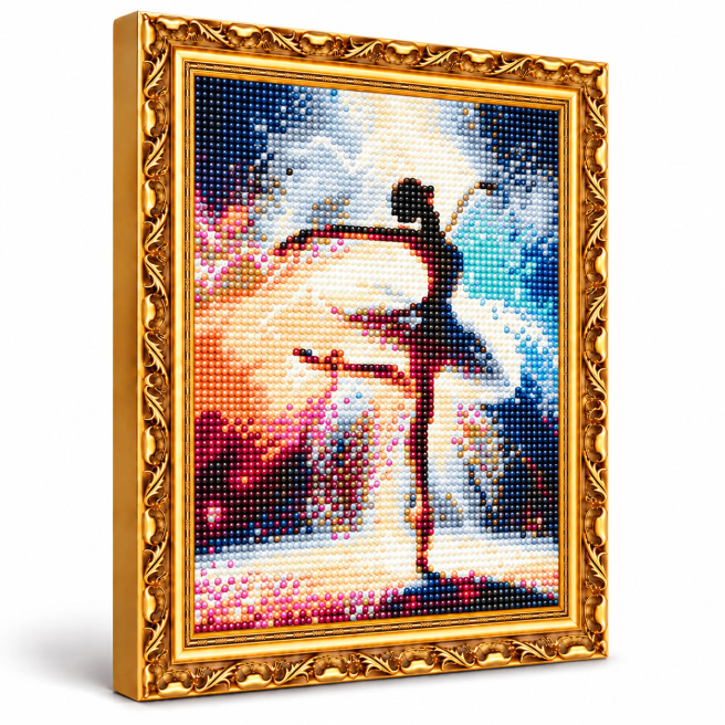 Balerina gratioasa, 30x40 cm, Mozaic cu diamante