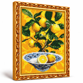 Лимоны, 30x40 см, Алмазная мозаика