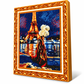 Вечерний пикник у Эйфелевой Башни, 40x50 см, Алмазная мозаика