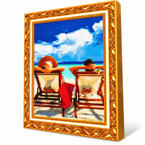 Отдых вдвоем, 40x50 см, Алмазная мозаика