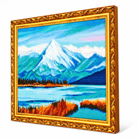 Лазурные горы,  40x50 см, Алмазная мозаика