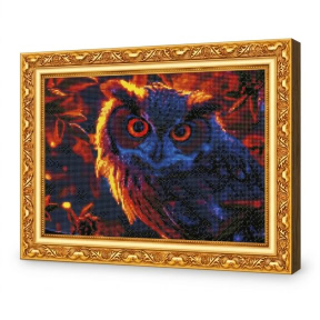 Bufnita curioasa, 40x50 cm, Mozaic cu diamante