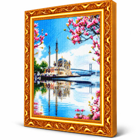 Moschee in Istanbul, 40x50 cm, Mozaic cu diamante