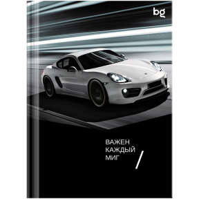 Записная книжка А6 80 листов клетка BG "Гонки", глянцевая ламинация