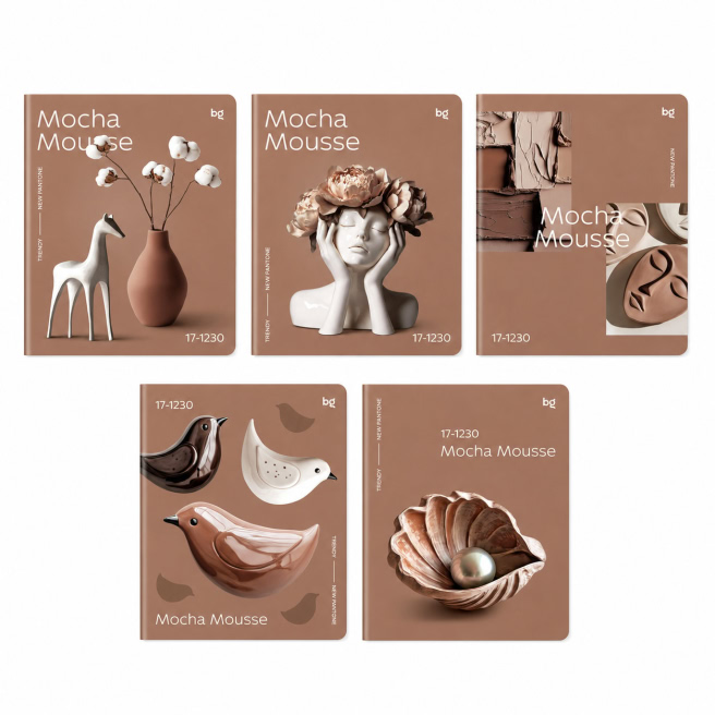 Caiet 48 foi patratele BG “Mocha”